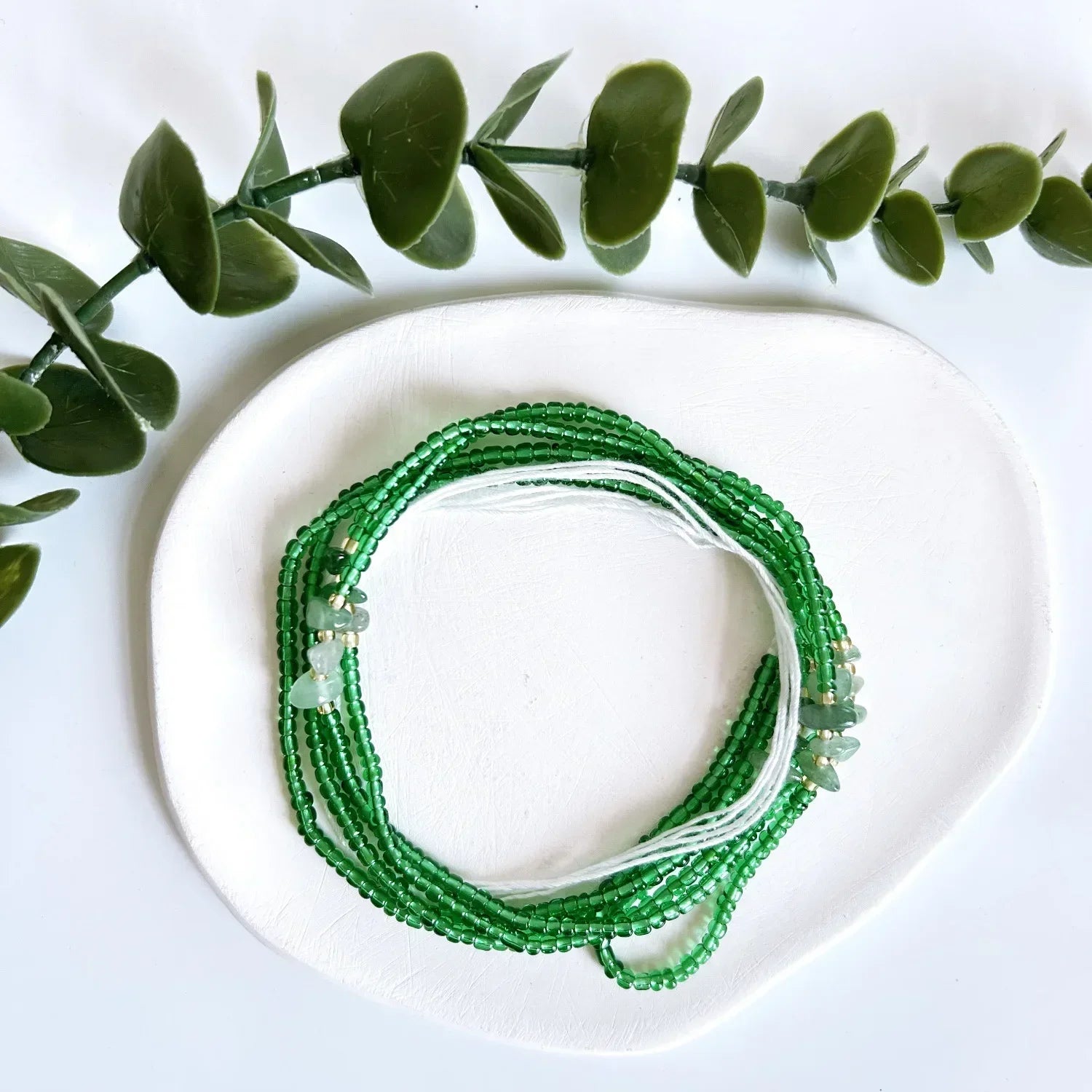 Bohemian 4mm Beads Waist Chain – Handmade Belly Necklace